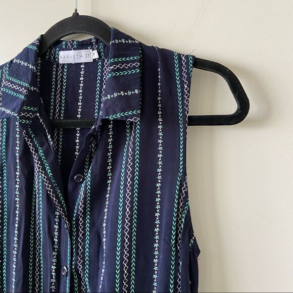 MARKET 33-STRIPE Elastic Waist Romper - Picture 5 of 9